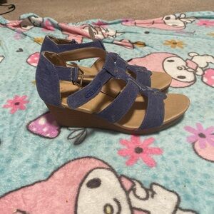 Dr. Scholl's Denim Wedge Sandals